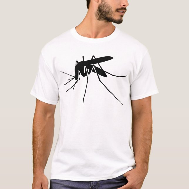 Camiseta Vista lateral del mosquito (Anverso)