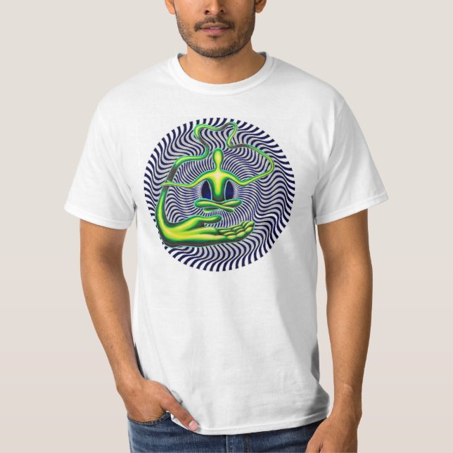 Camiseta Vista levantada y torcida (Anverso)