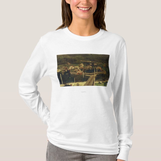 Camiseta Vista meridional de la porción de distrito de la (Anverso)