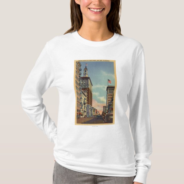 Camiseta Vista meridional de la primera calle (Anverso)