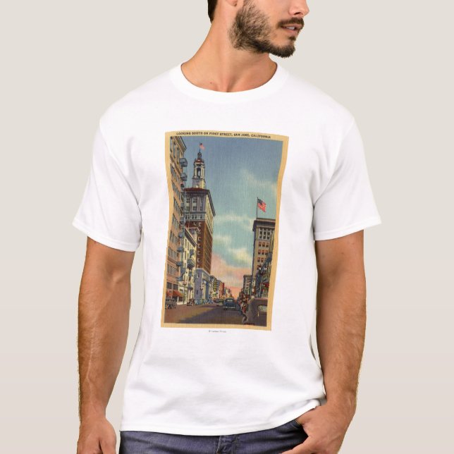 Camiseta Vista meridional de la primera calle (Anverso)