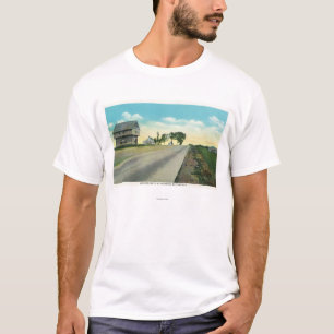 Camiseta Vista meridional del campo de batalla de Saratoga