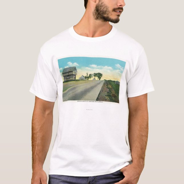 Camiseta Vista meridional del campo de batalla de Saratoga (Anverso)