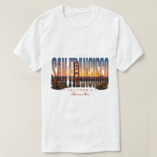 Camiseta Vista moderna de la ciudad de San Francisco Califo