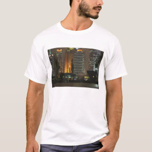 Camiseta Vista nocturna de las alturas en la nueva área de