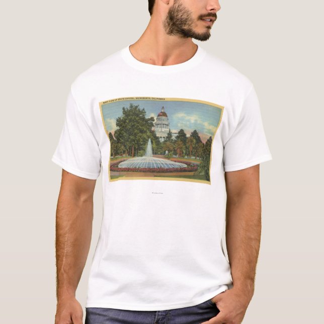 Camiseta Vista occidental del capitolio del estado (Anverso)
