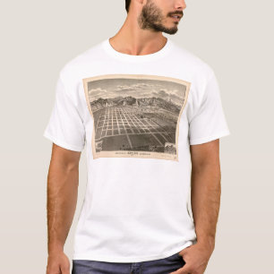 Camiseta Vista panorámica de Azusa, California (1887)