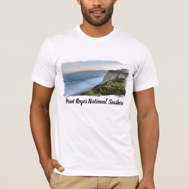 Camiseta Vista panorámica de la costa nacional de Reyes (Anverso)