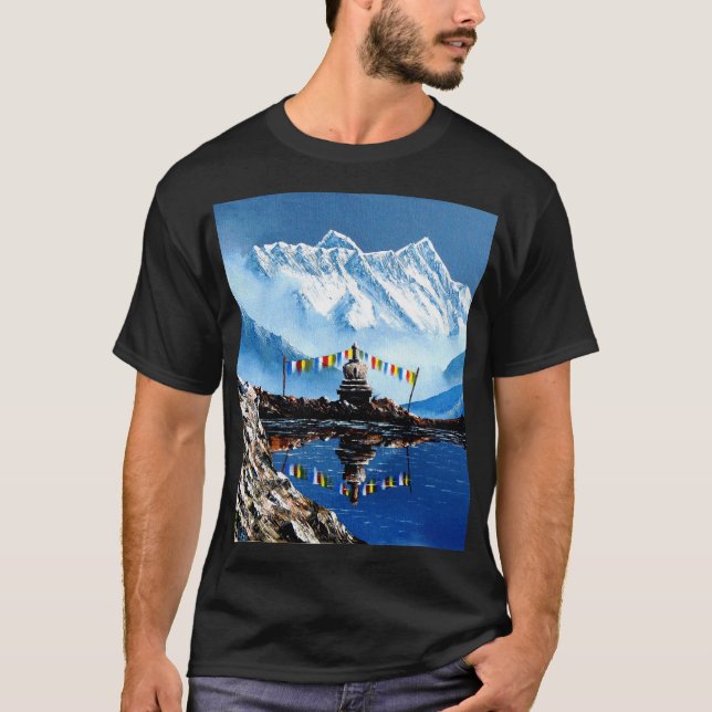 Camiseta Vista Panorámica De La Montaña Annapurna Nepal (Anverso)