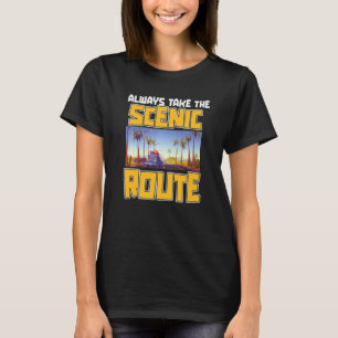 Camiseta Vista panorámica de las bolsas de equipaje de un p