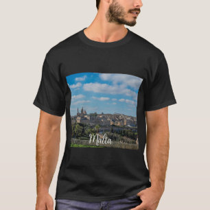 Camiseta Vista panorámica del casco antiguo de La Valeta en