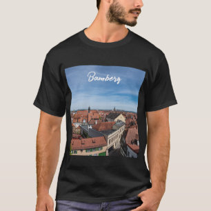 Camiseta Vista panorámica del casco antiguo desde arriba en