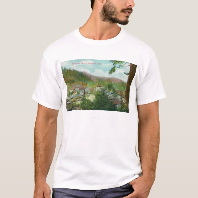 Camiseta Vista panorámica del CityDunsmuir, CA (Anverso)