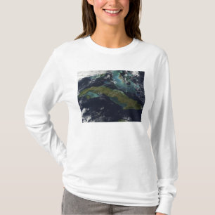Camiseta Vista por satélite de Cuba