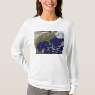 Camiseta Vista por satélite de la costa este de los Estados