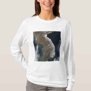 Camiseta Vista por satélite de nevadas