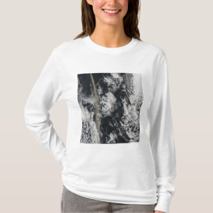 Camiseta Vista por satélite de un penacho de la ceniza
