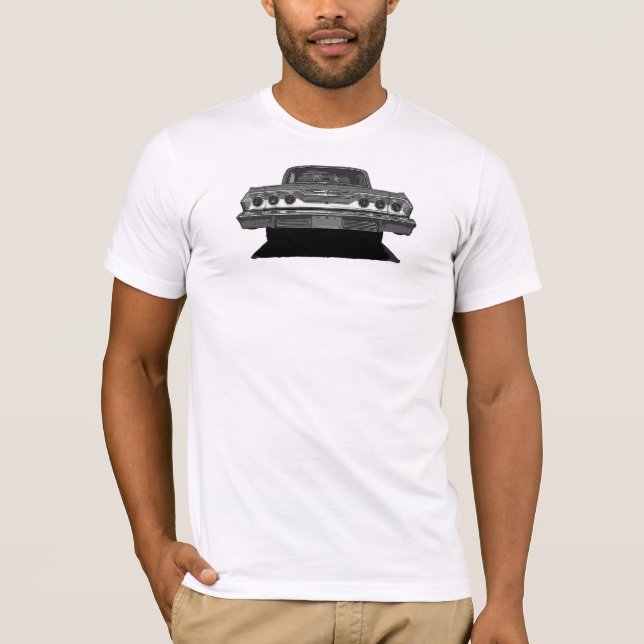 Camiseta Vista posterior 1963 del impala (Anverso)
