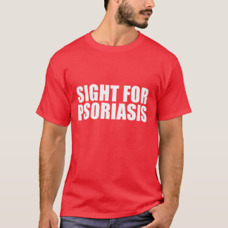 Camiseta Vista real para la Novedad Psoriasis Dolor de ojos