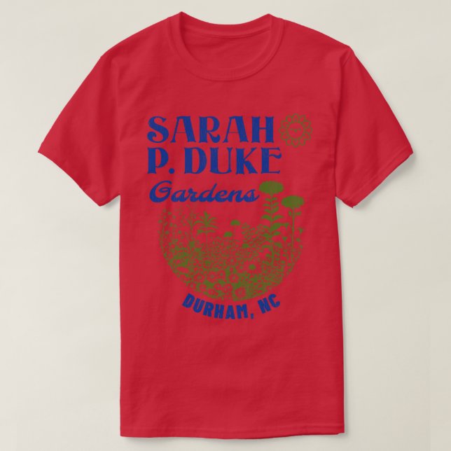 Camiseta Vista Retro de Sarah P Duke Gardens 70 (Diseño del anverso)
