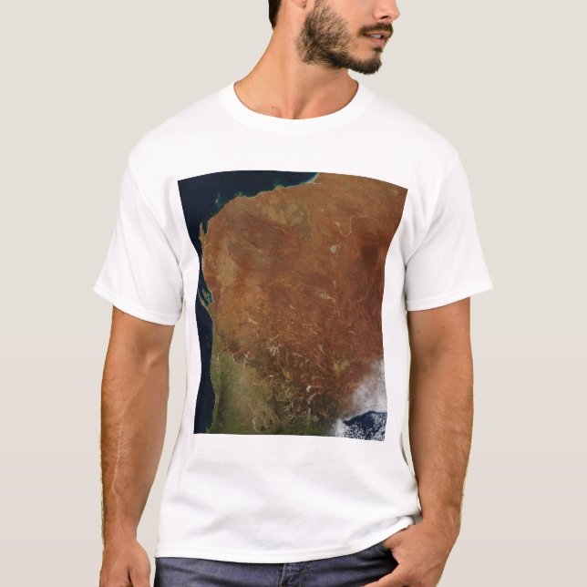 Camiseta Vista satelital de Australia Occidental (Anverso)