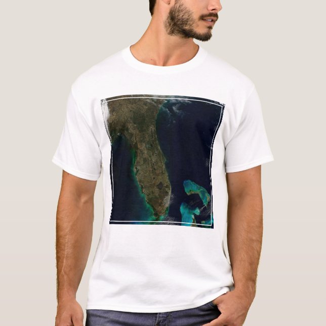 Camiseta Vista Satelital De Florida. (Anverso)