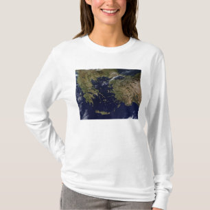 Camiseta Vista satelital de Grecia y Turquía