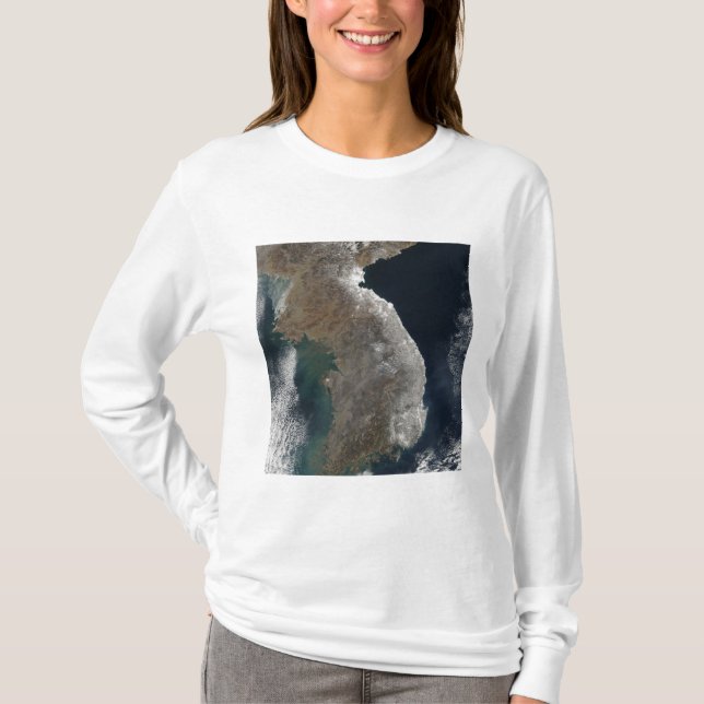 Camiseta Vista satelital de la nevada (Anverso)