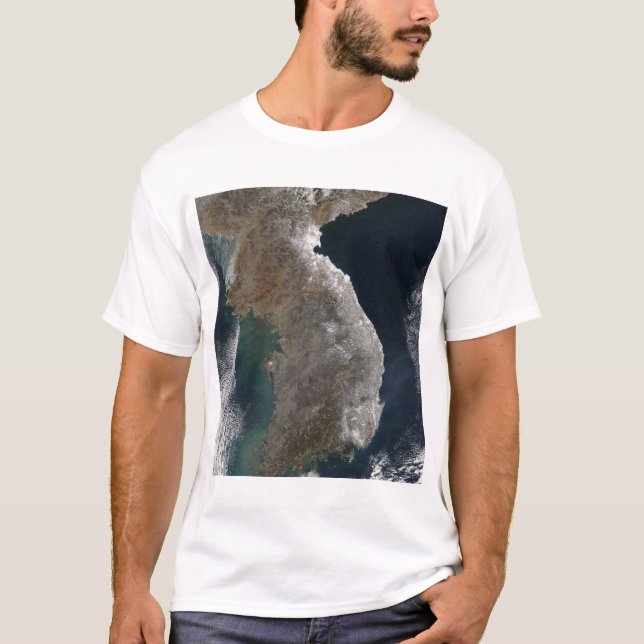 Camiseta Vista satelital de la nevada (Anverso)
