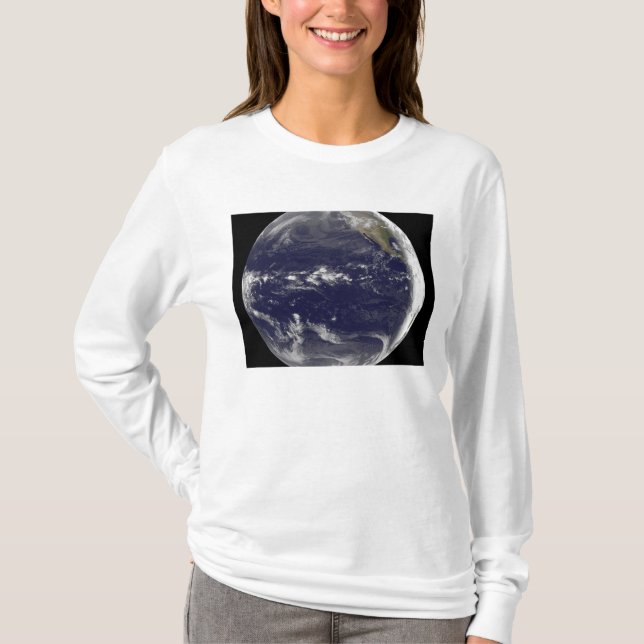 Camiseta Vista satelital de la Tierra (Anverso)
