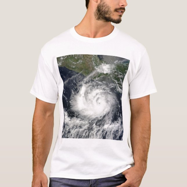 Camiseta Vista satelital de la tormenta tropical Darby (Anverso)