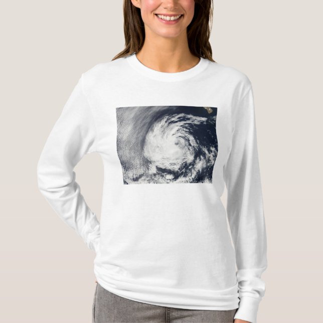 Camiseta Vista satelital de las Blas de la Depresión Tropic (Anverso)