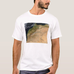 Camiseta Vista satelital de Marruecos