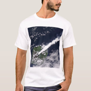 Camiseta Vista satelital de un penacho espeso y rico en vap