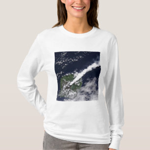 Camiseta Vista satelital de un penacho espeso y rico en vap