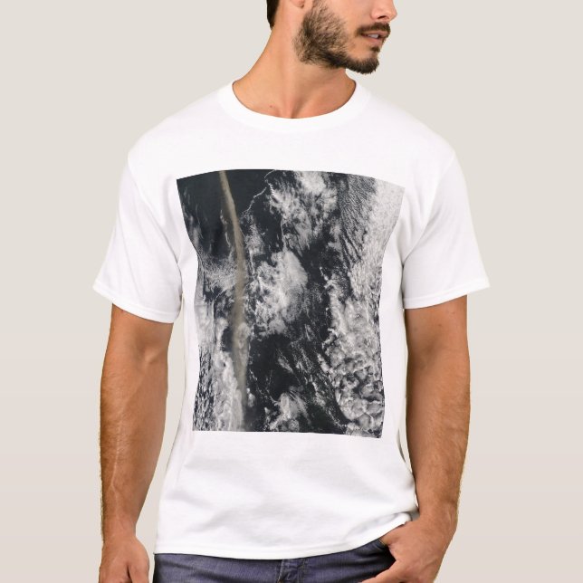 Camiseta Vista satelital de una columna de cenizas (Anverso)