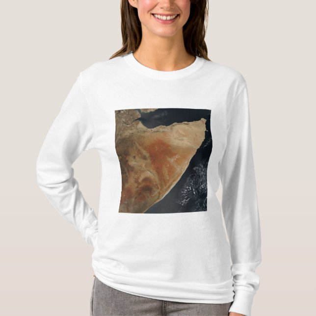 Camiseta Vista satelital del Cuerno de África (Anverso)