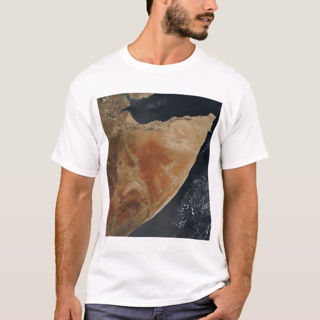 Camiseta Vista satelital del Cuerno de África (Anverso)
