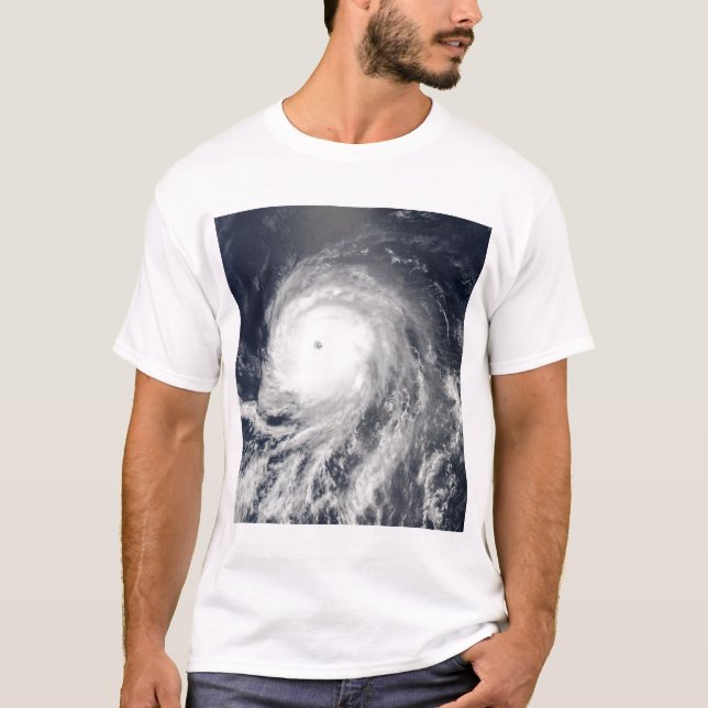 Camiseta Vista satelital del huracán Celia (Anverso)