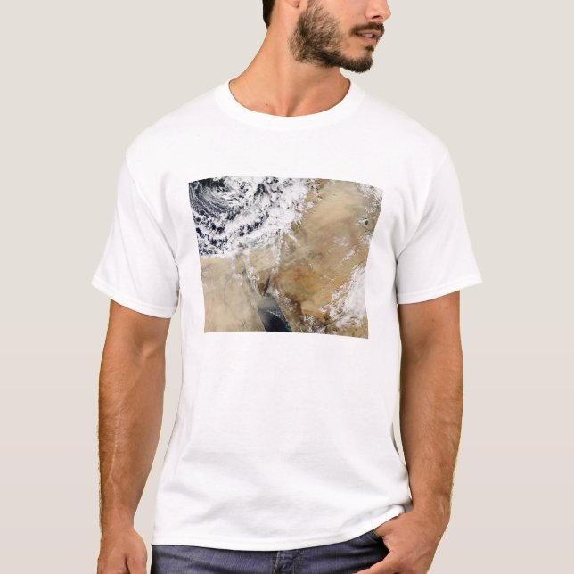 Camiseta Vista satelital del Mediterráneo oriental (Anverso)