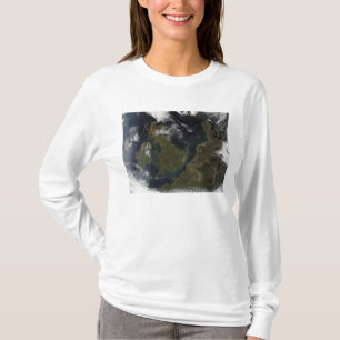 Camiseta Vista satelital del norte de Europa