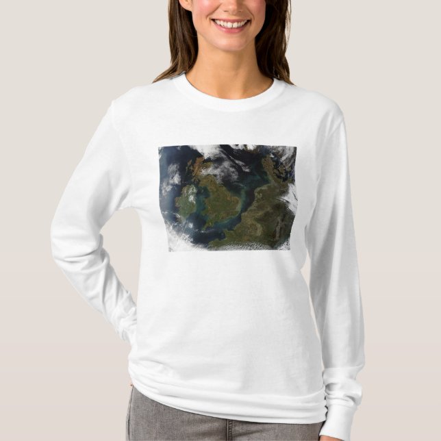 Camiseta Vista satelital del norte de Europa (Anverso)
