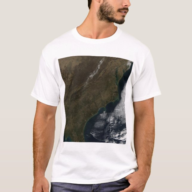 Camiseta Vista satelital del sureste de Estados Unidos (Anverso)