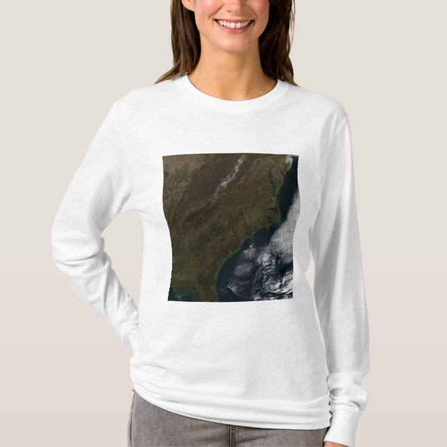 Camiseta Vista satelital del sureste de Estados Unidos (Anverso)