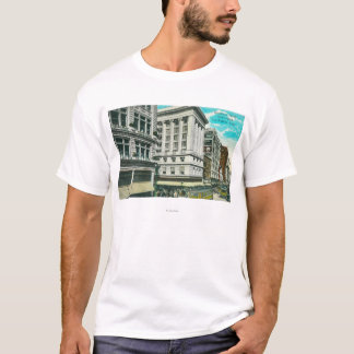 Camiseta Vista septentrional de Broadway a partir de la