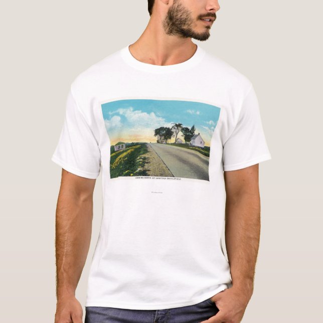 Camiseta Vista septentrional del campo de batalla de (Anverso)