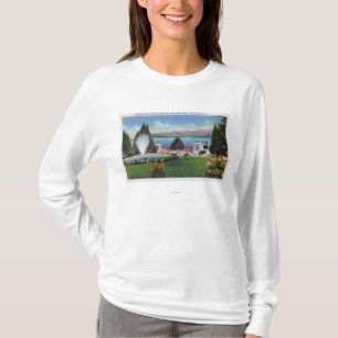 Camiseta Vista septentrional del lago de Fort William Henry