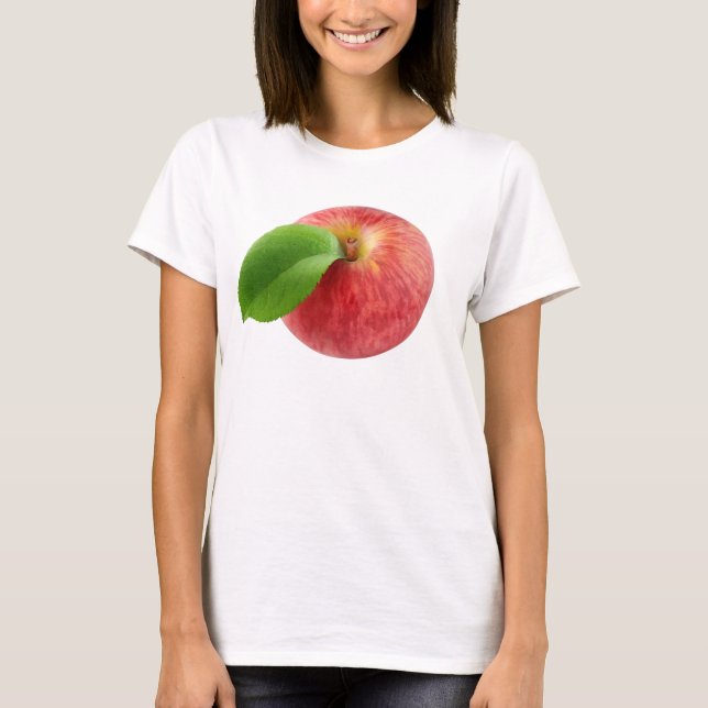 Camiseta Vista superior de manzana roja (Anverso)