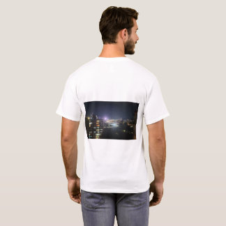 Camiseta vistas a la ciudad de día y de noche