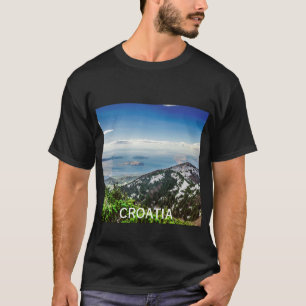 Camiseta Vistas al mar desde las montañas de Croacia